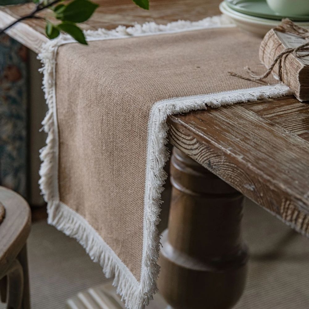 Jute Placemat – Bohemian Neutral Design for Dining Table Decor – view 3