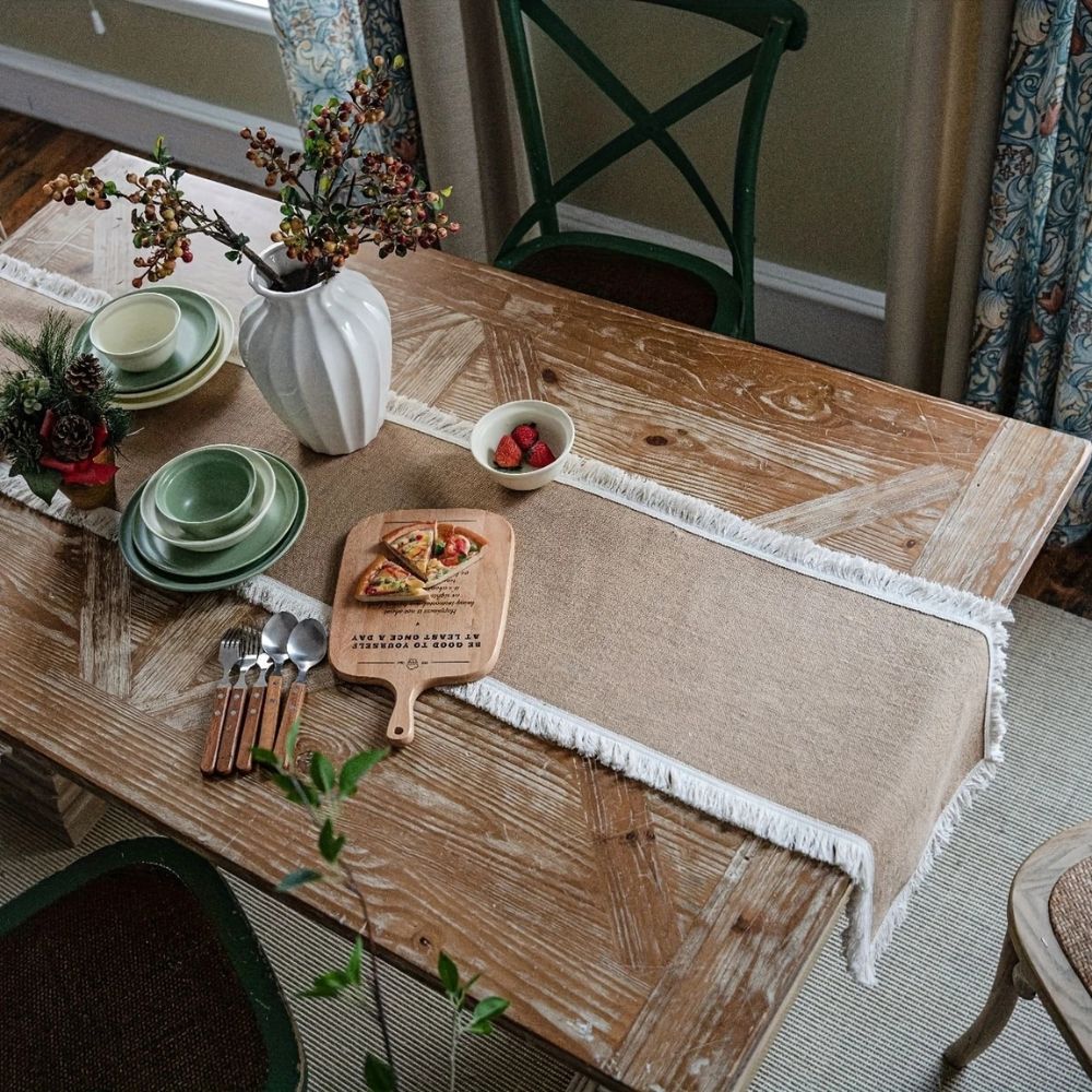 Jute Placemat – Bohemian Neutral Design for Dining Table Decor – view 7