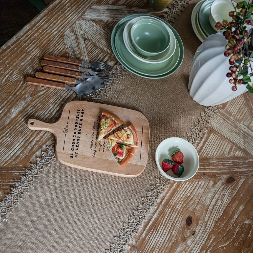 Jute Placemat – Bohemian Neutral Design for Dining Table Decor – view 5