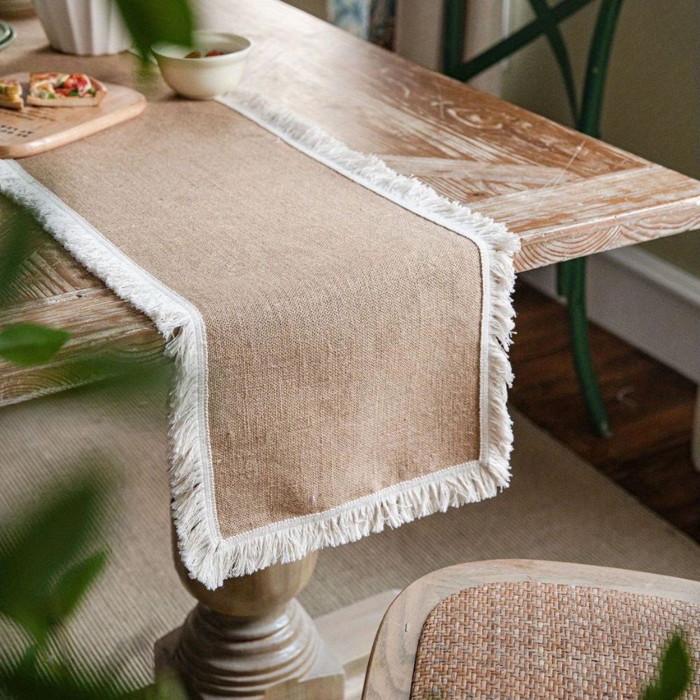 Jute Placemat – Bohemian Neutral Design for Dining Table Decor – view 13