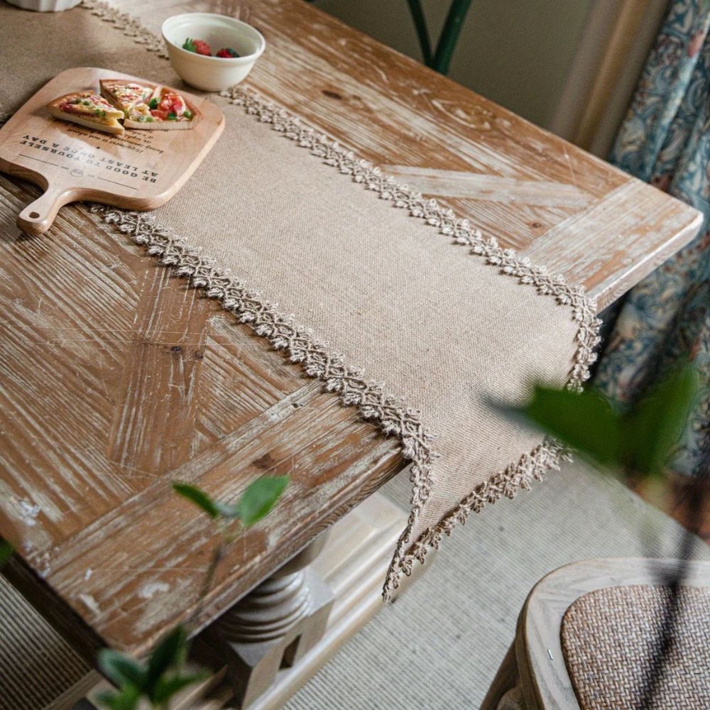 Jute Placemat – Bohemian Neutral Design for Dining Table Decor
