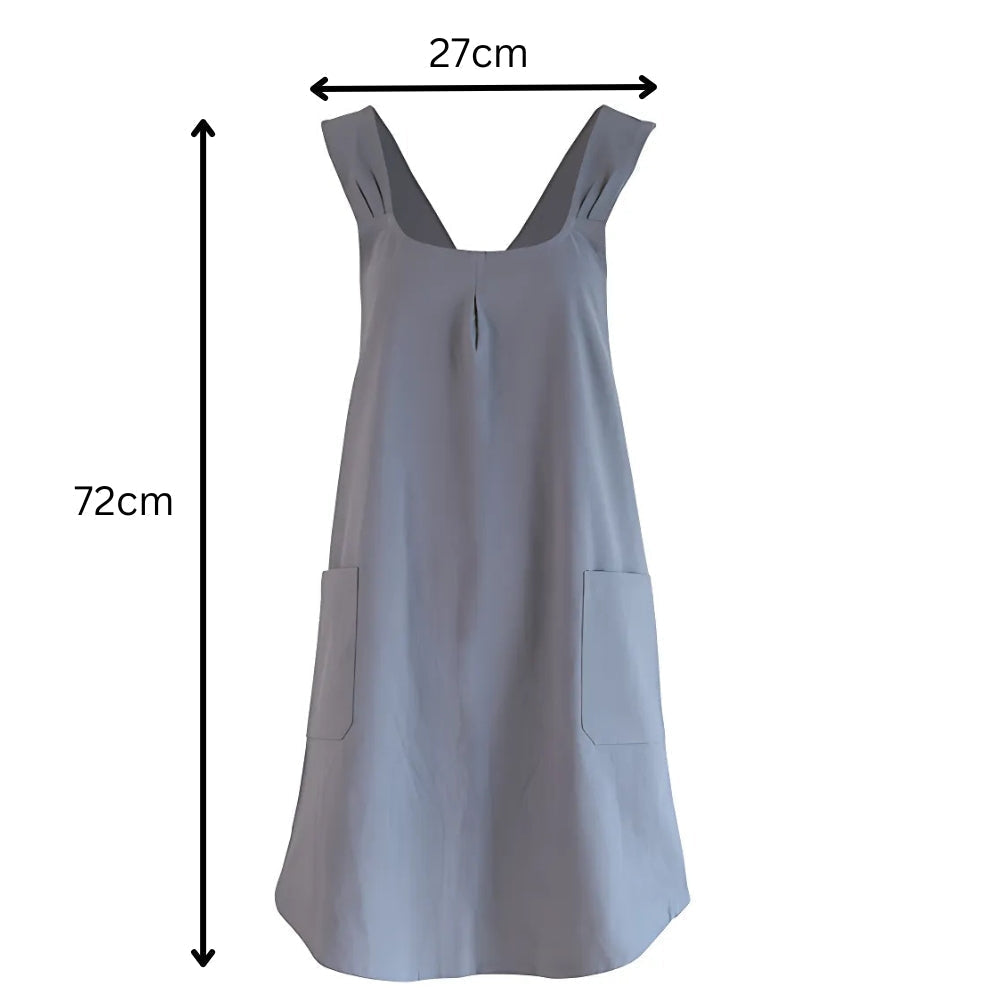 Cross-Back Apron - Minimalist Design for Kitchen or Gardening - view 7