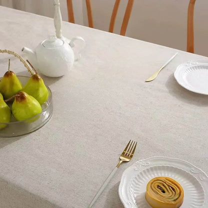 Ecru Minimalist Tablecloth for Dining Room or Table Setting - view 4