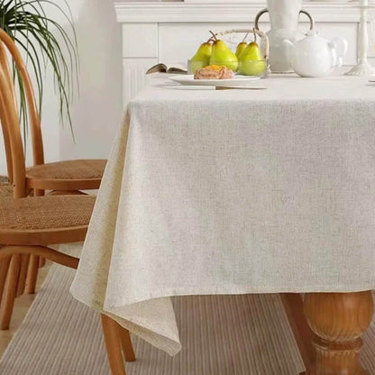 Ecru Minimalist Tablecloth for Dining Room or Table Setting - view 6