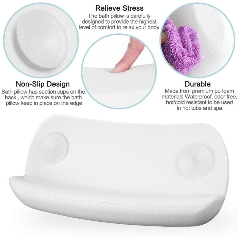 Ergonomic Waterproof Bath Pillow for Ultimate Relaxation - view 6