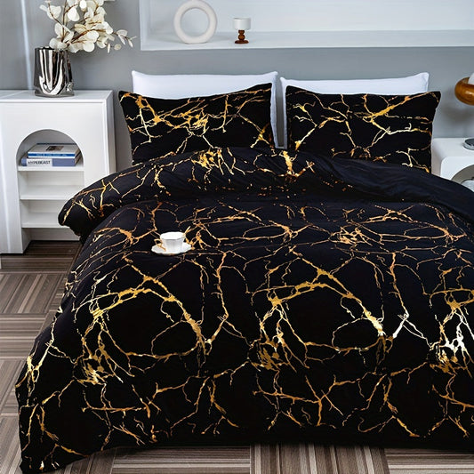 Swirl-Pattern Duvet Cover - Soft and Breathable for the Bedroom - view 2