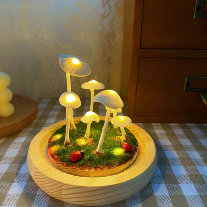 DIY Mushroom Lamp – Creative Table Decor for Living Room or Bedroom - view 6