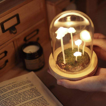 DIY Mushroom Lamp – Creative Table Decor for Living Room or Bedroom - view 4