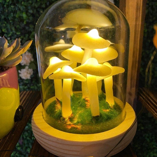 DIY Mushroom Lamp – Creative Table Decor for Living Room or Bedroom - view 3