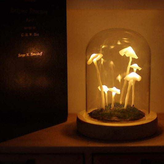 DIY Mushroom Lamp – Creative Table Decor for Living Room or Bedroom - view 2