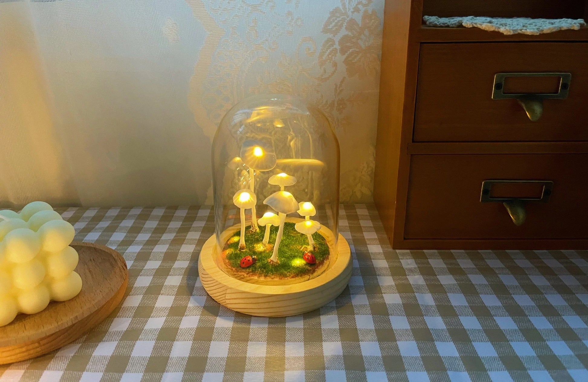 DIY Mushroom Lamp – Creative Table Decor for Living Room or Bedroom - view 13