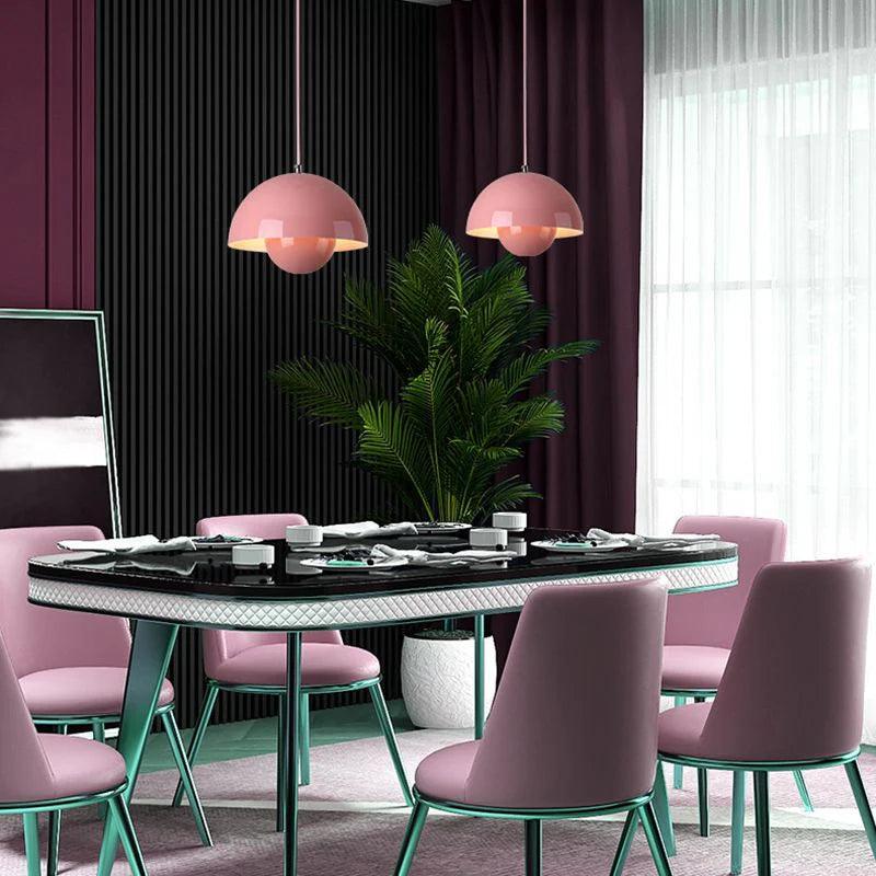 Scandinavian Pendant Light - Matte Black, Semi-Round Shape - view 22