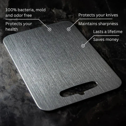 Silver Antibacterial Cutting Board, Knife-Friendly Design - view 2
