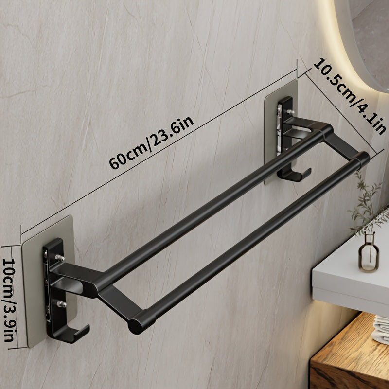 Double-Rod Towel Holder - Modern Bathroom Decor - view 4