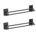 Aluminum Towel Holder with Double Rod – Modern Bathroom Decor – view 9