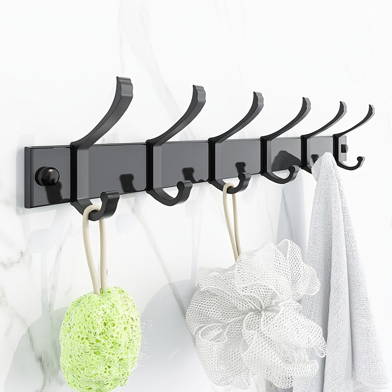 Black Wall-Mounted Clothes Rack – Minimalist Design for Any Room - view 8
