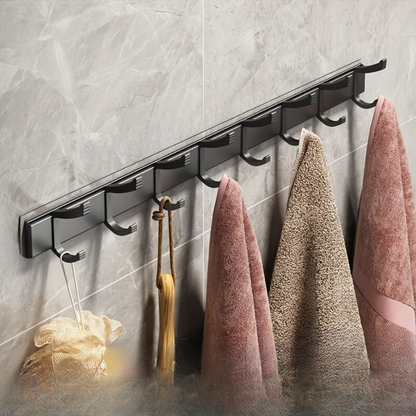 Black Wall-Mounted Clothes Rack – Minimalist Design for Any Room - view 7