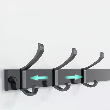 Black Wall-Mounted Clothes Rack – Minimalist Design for Any Room - view 2