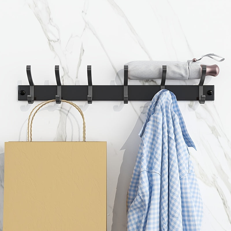 Black Wall-Mounted Clothes Rack – Minimalist Design for Any Room - view 3