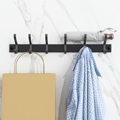 Black Wall-Mounted Clothes Rack – Minimalist Design for Any Room - view 3