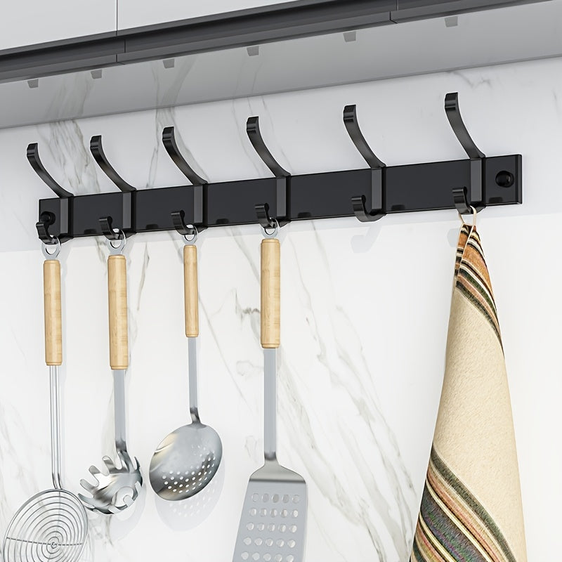 Black Wall-Mounted Clothes Rack – Minimalist Design for Any Room - view 4