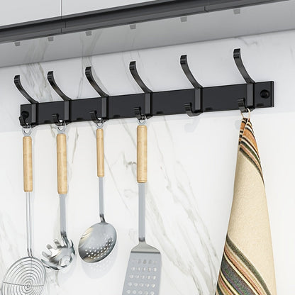 Black Wall-Mounted Clothes Rack – Minimalist Design for Any Room - view 4