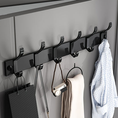 Black Wall-Mounted Clothes Rack – Minimalist Design for Any Room - view 5