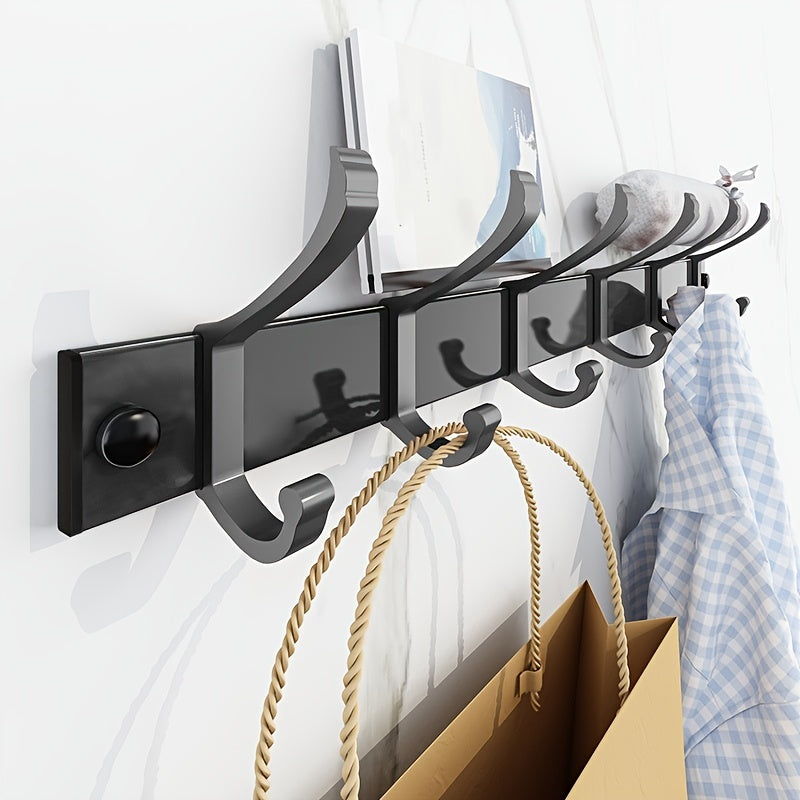 Black Wall-Mounted Clothes Rack – Minimalist Design for Any Room - view 9