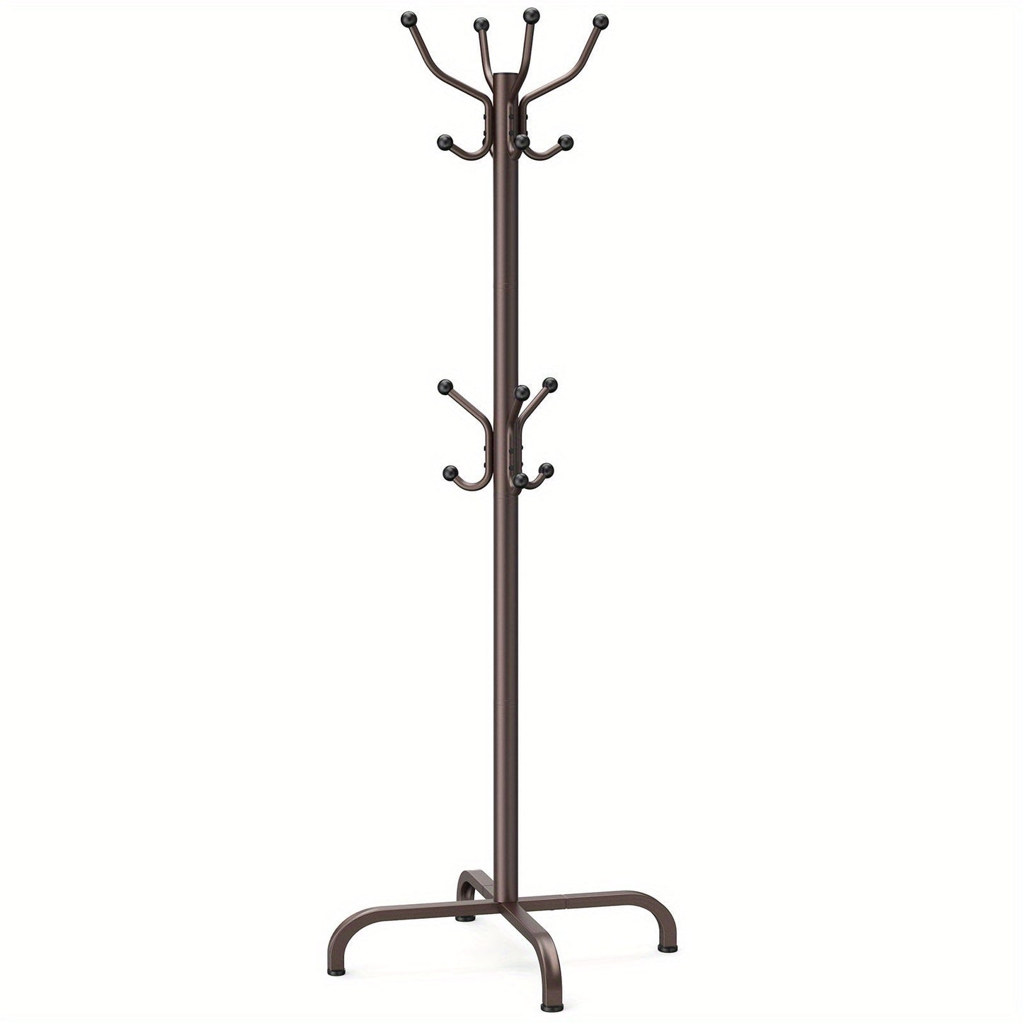 Adjustable Coat Rack – Black, 14 Hooks for Entryway or Bedroom - view 3