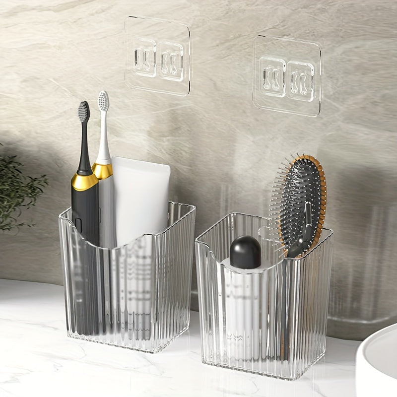 Multifunctional Bathroom Wall Shelf - No-Drill Mounting - view 4