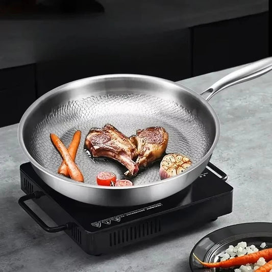 Hammered Frying Pan - Naturally Non-Stick, Induction Ready - view 2