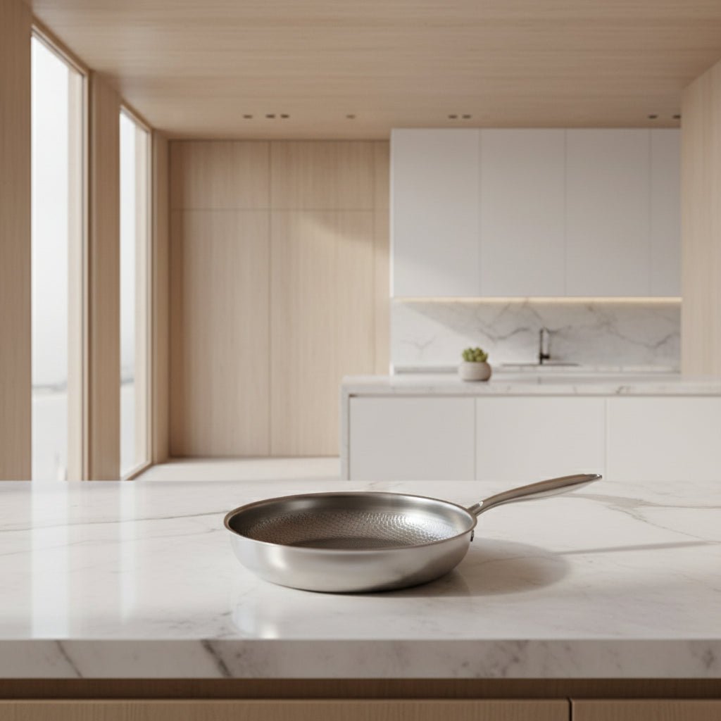 Hammered Frying Pan - Naturally Non-Stick, Induction Ready - view 6