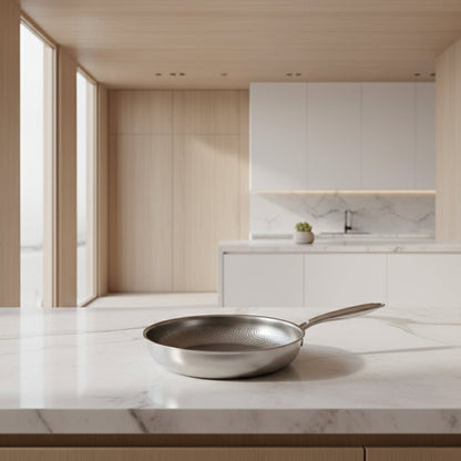 Hammered Frying Pan - Naturally Non-Stick, Induction Ready - view 6