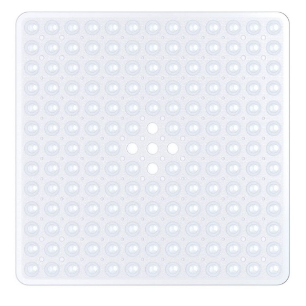 Non-Slip White Bath Mat with Minimalist Design for Shower - view 8
