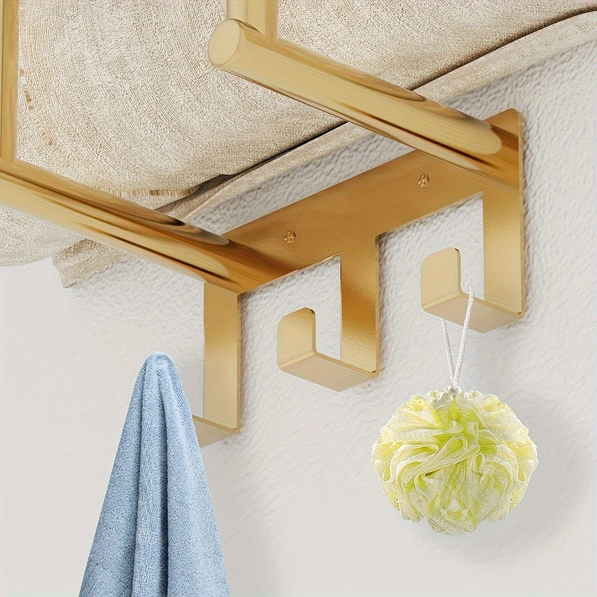 Towel Holder with Gold Accents for Modern Bathrooms - view 3