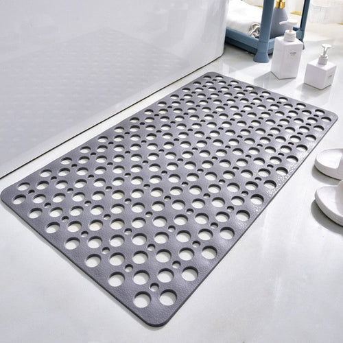 Anti-Slip PVC Shower Mat with Perforated Design for Bathroom Safety