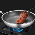 RVS Stegepande – Non-Stick, Ergonomisk Design til Nem Madlavning i Køkkenet