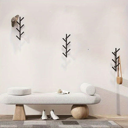 Wall-Mounted Clothes Rack with Gold-Colored Pipes - view 2