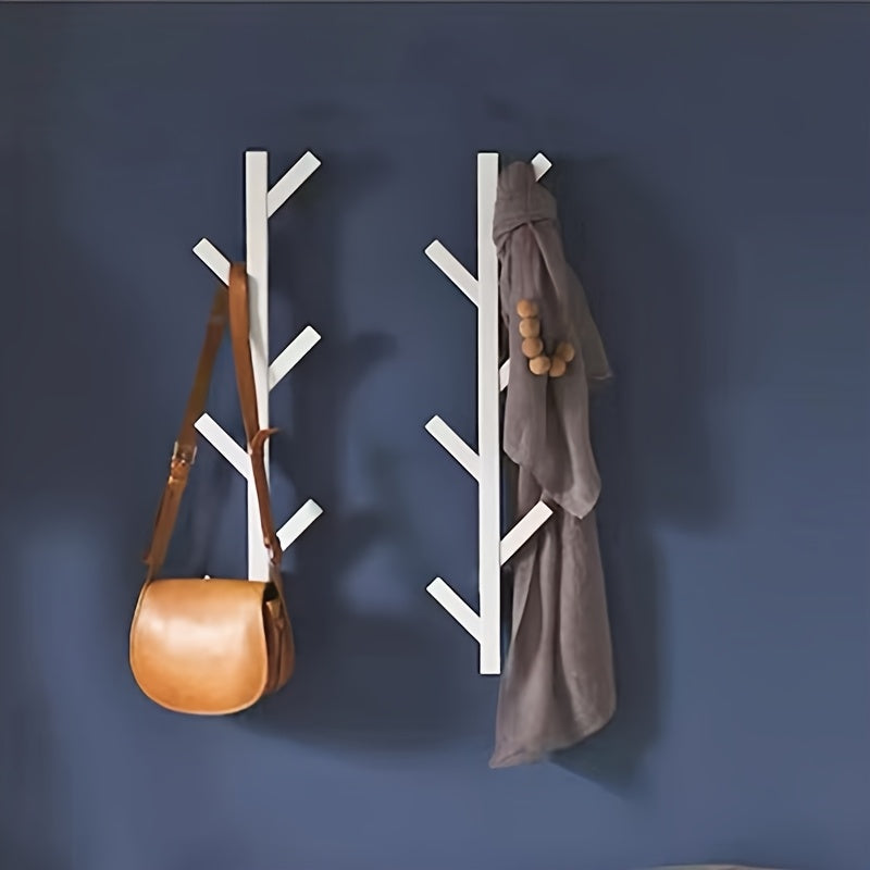Wall-Mounted Clothes Rack with Gold-Colored Pipes - view 9