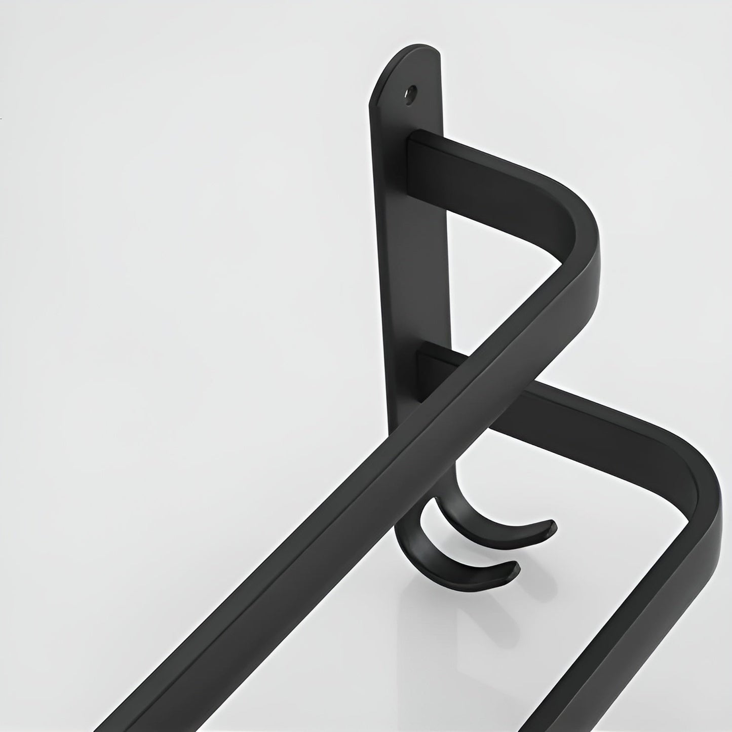 Black 3-Tier Wall-Mounted Towel Holder for Bathroom - view 7
