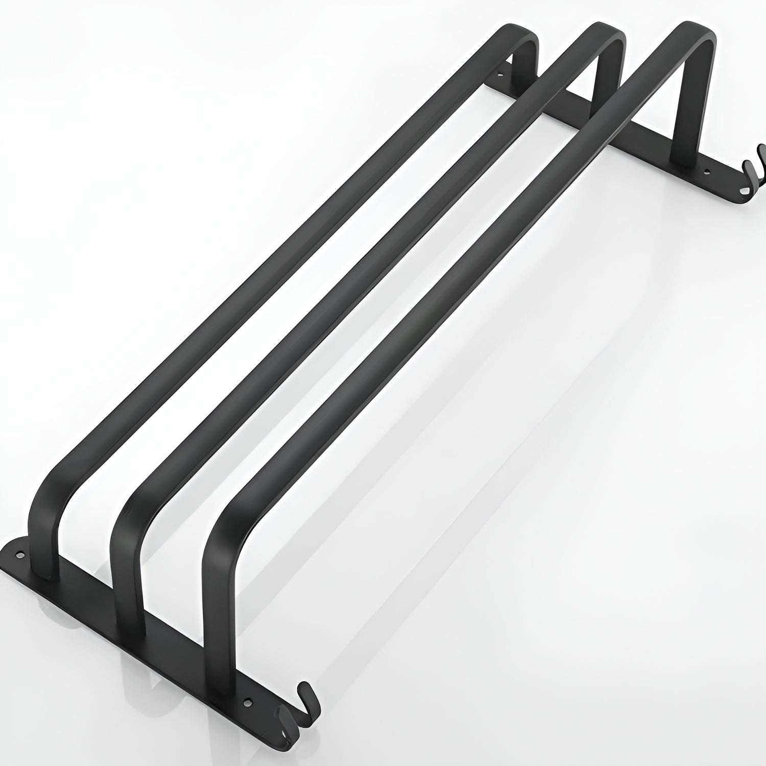 Black 3-Tier Wall-Mounted Towel Holder for Bathroom - view 8