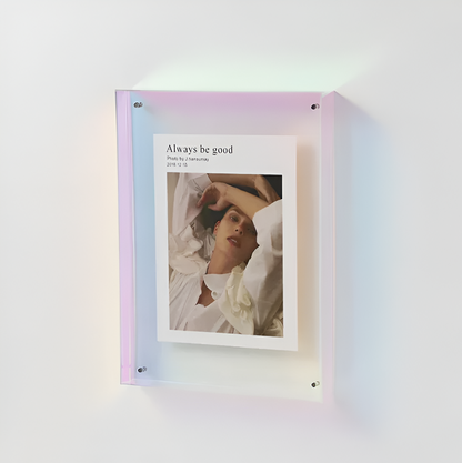 Modern Transparent Photo Frame - Minimalist Design for Desk or Wall - view 15