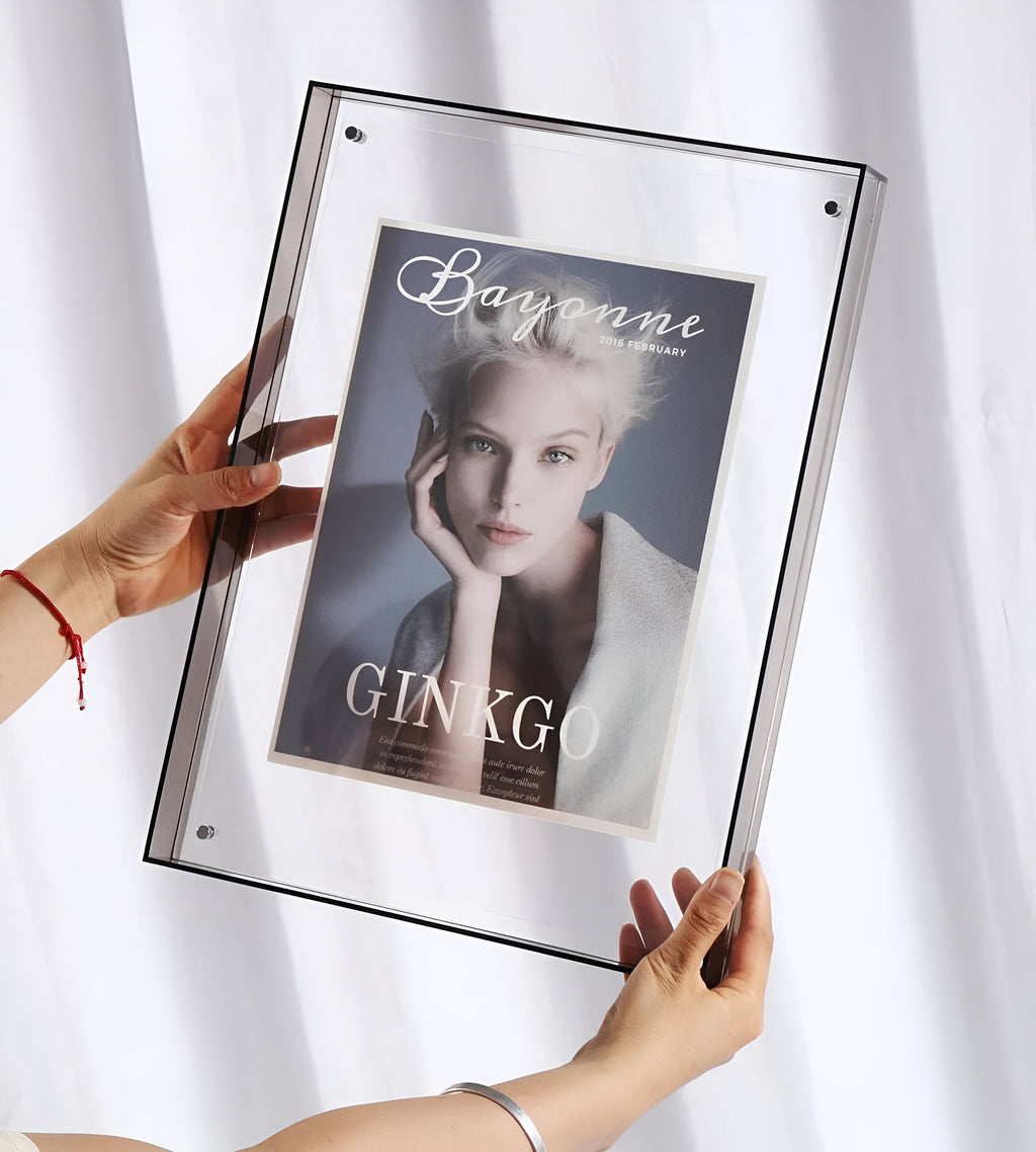 Modern Photo Frame – Transparent Acrylic, Minimalist Design for Office or Wall Decoration – view 7