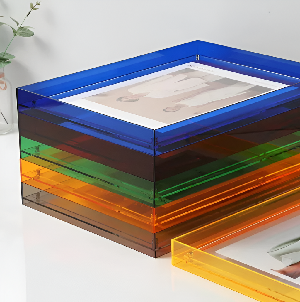 Modern Photo Frame – Transparent Acrylic, Minimalist Design for Office or Wall Decoration – view 8