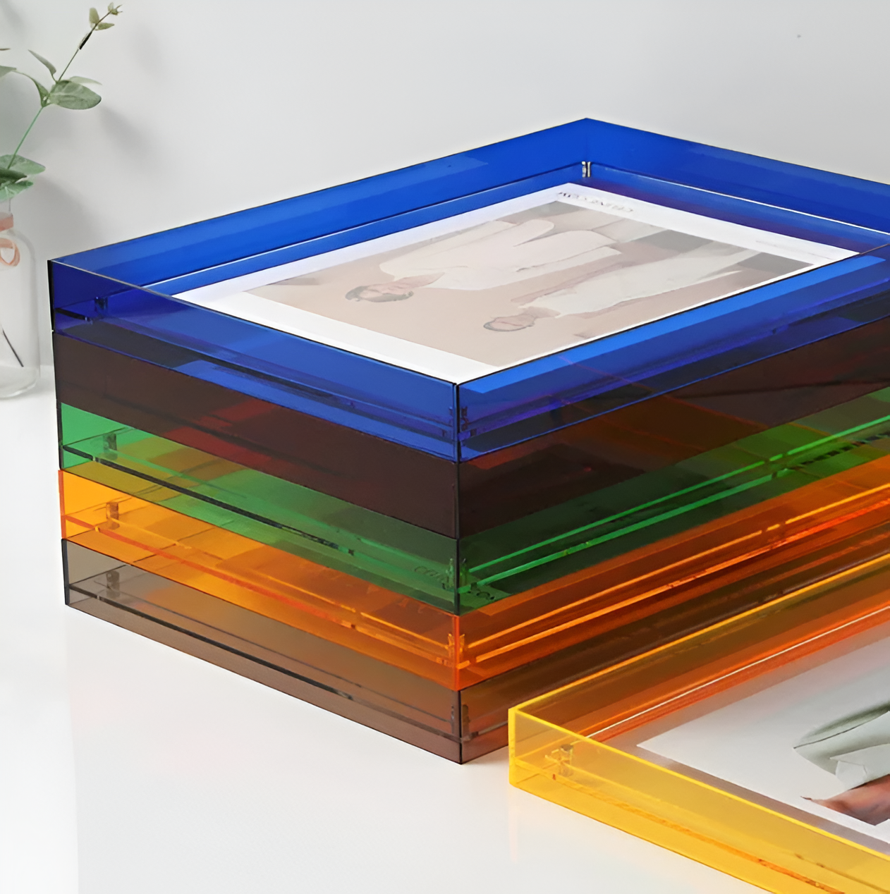 Modern Photo Frame – Transparent Acrylic, Minimalist Design for Office or Wall Decoration – view 8