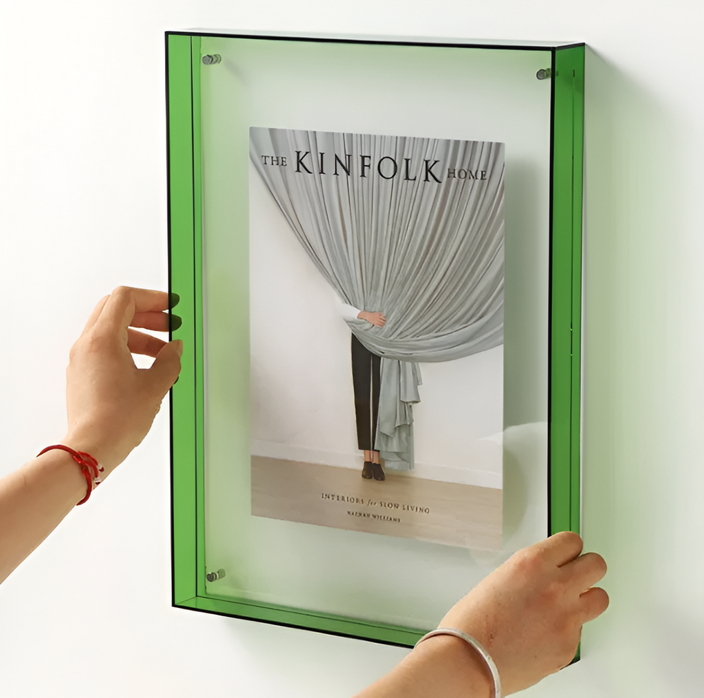 Modern Photo Frame – Transparent Acrylic, Minimalist Design for Office or Wall Decoration – view 9