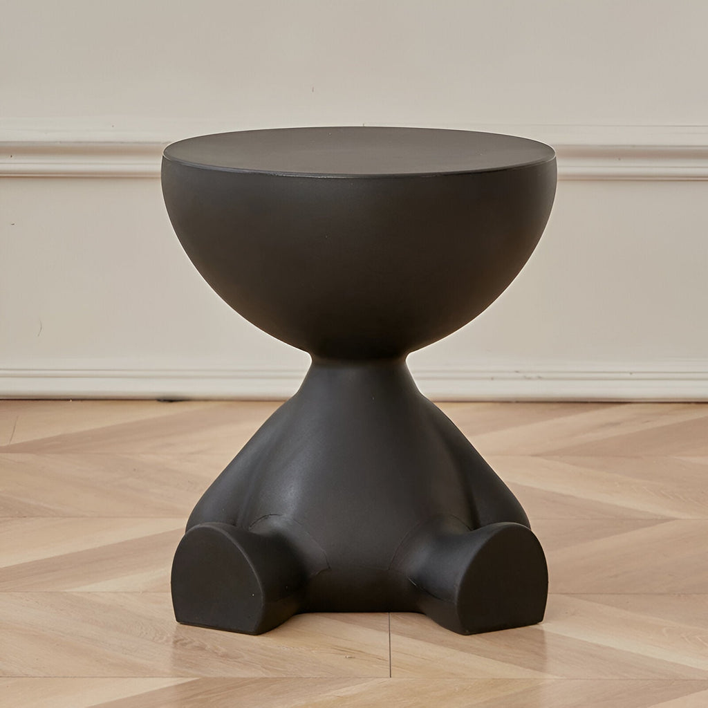Round Black Plastic Coffee Table – Timeless Design for Living Room