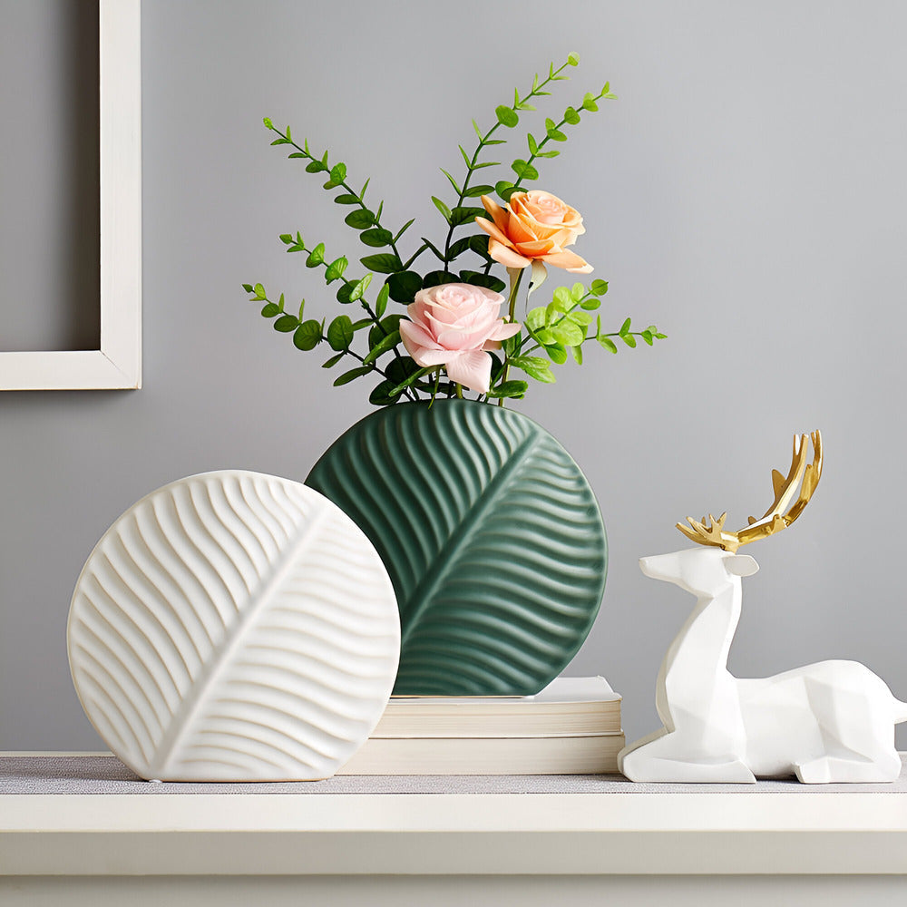 Handmade Vase - Neutral Minimalist Design for Flowers or Decor - view 3