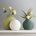 Handmade Ceramic Vase - Neutral Minimalist Design for Flowers or Decor – view 8