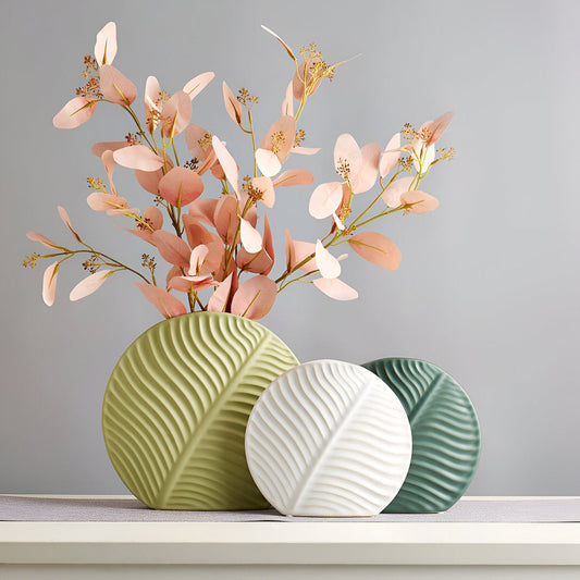 Handmade Vase - Neutral Minimalist Design for Flowers or Decor - view 2